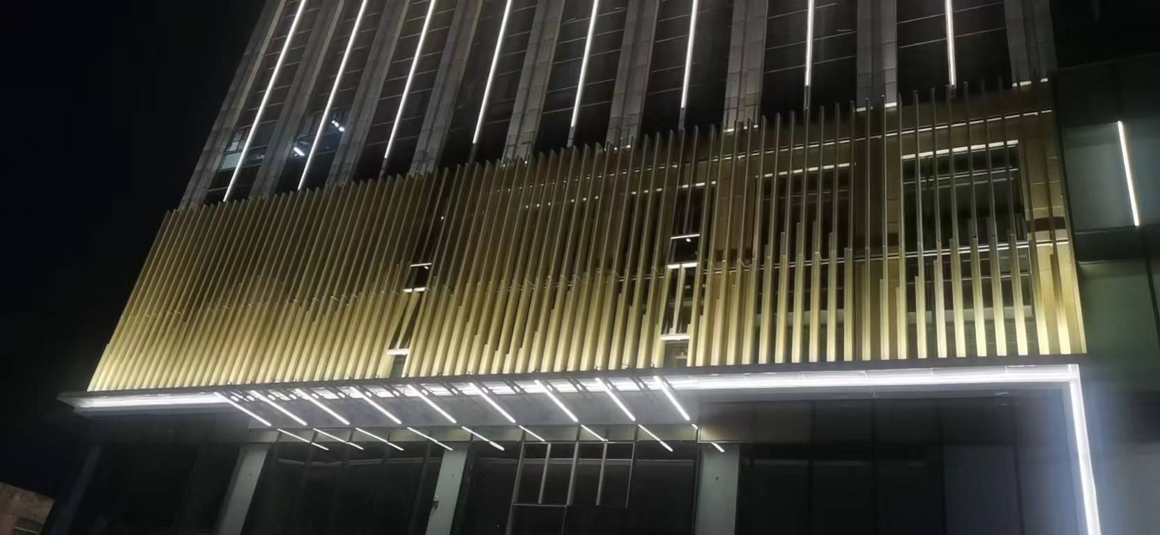 紫阳广场夜景灯光亮化效果图